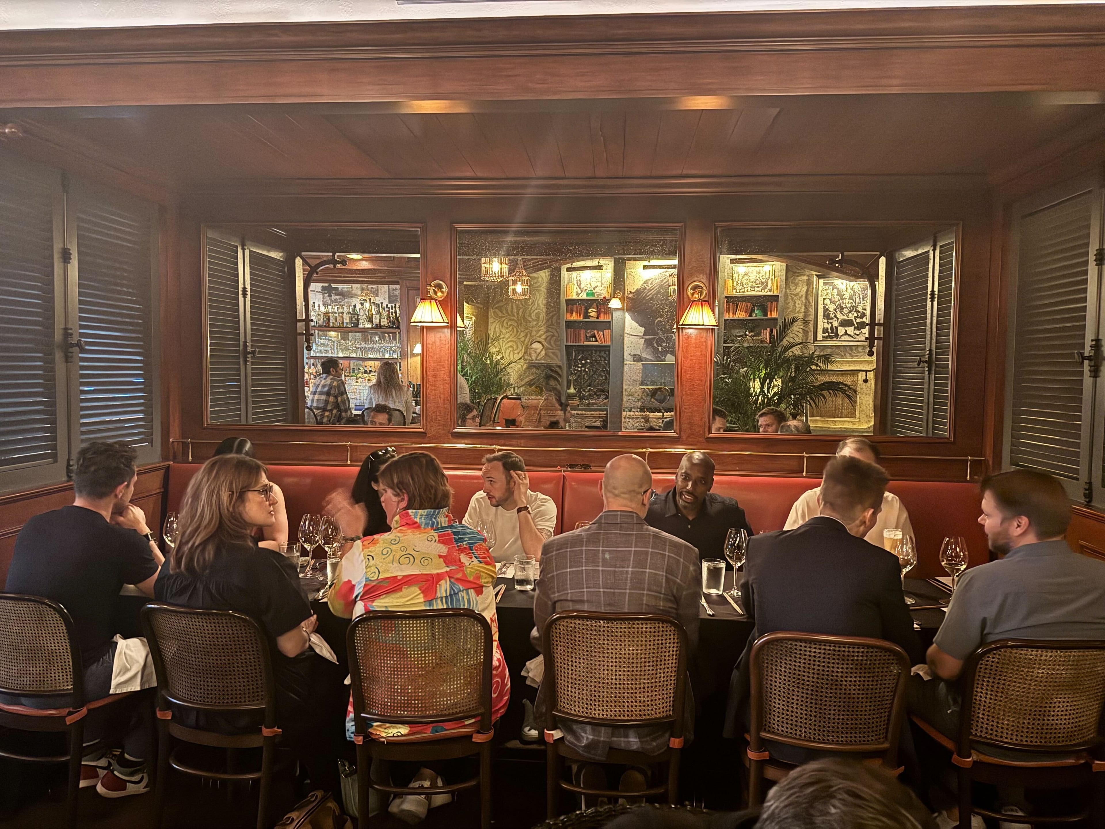 Cybersecurity leaders dining at Le Colonial Chicago